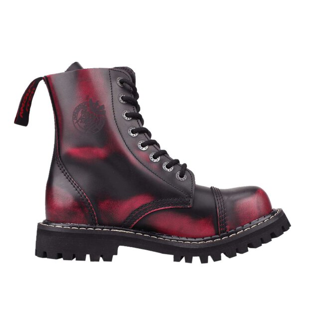 Angry Itch 08-Loch Leder Stiefel Pink Rub-Off Größe 36 - 48
