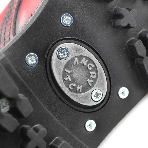 Angry Itch 08-Loch Stiefel Leder Red Rub-Off Größe 36 - 48