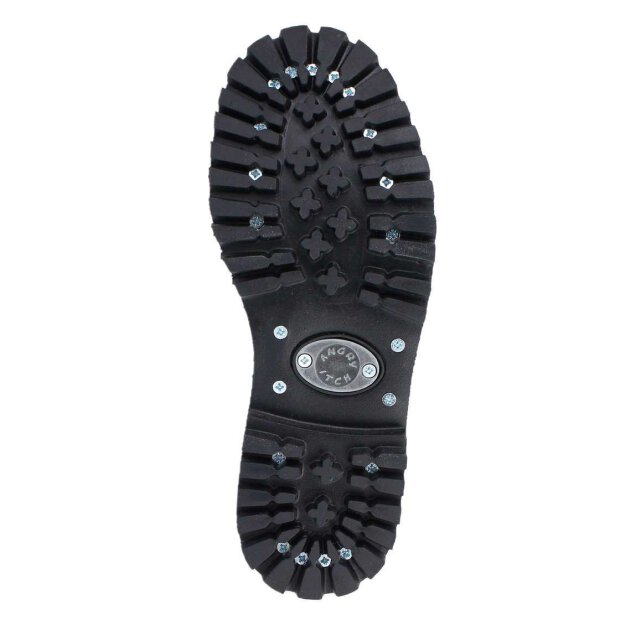 Angry Itch 08-Loch Leder Stiefel Vintage Dunkelbraun Größe 36 - 48