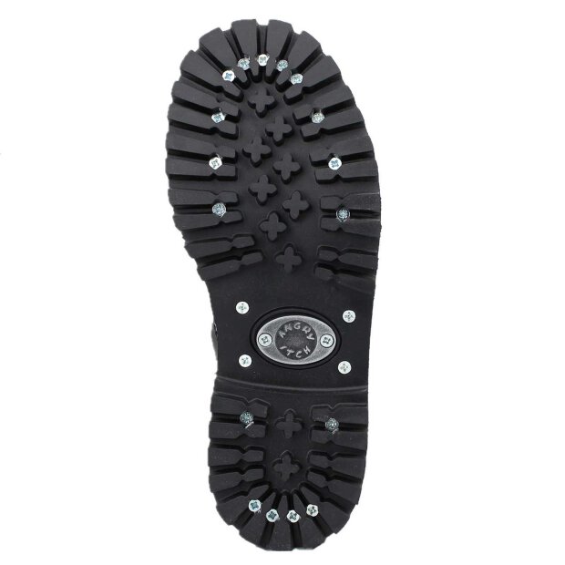 Angry Itch 14-Loch Lackleder Stiefel Schwarz Größe 36 - 48