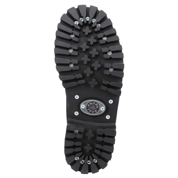 Angry Itch 20-Loch Leder Stiefel Schwarz Größe 36 - 48
