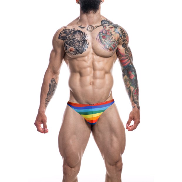 CUT4MEN - Classic Thong Rainbow S - XL