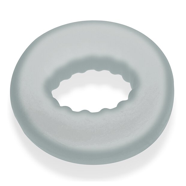 Oxballs Axis Rib Griphold Cockring Clear Ice