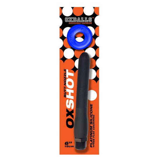 Oxballs Oxshot Butt-Nozzle Shower Hose 6 inch & Flex Cockring