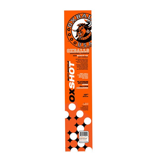 Oxballs Oxshot Butt-Nozzle Shower Hose 12 inch & Flex Cockring