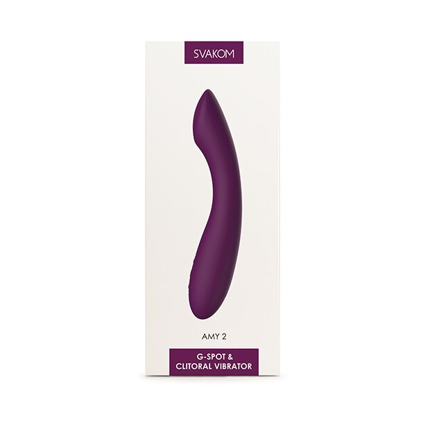 Svakom Amy 2 G-Spot & Clitoral Vibrator Violet