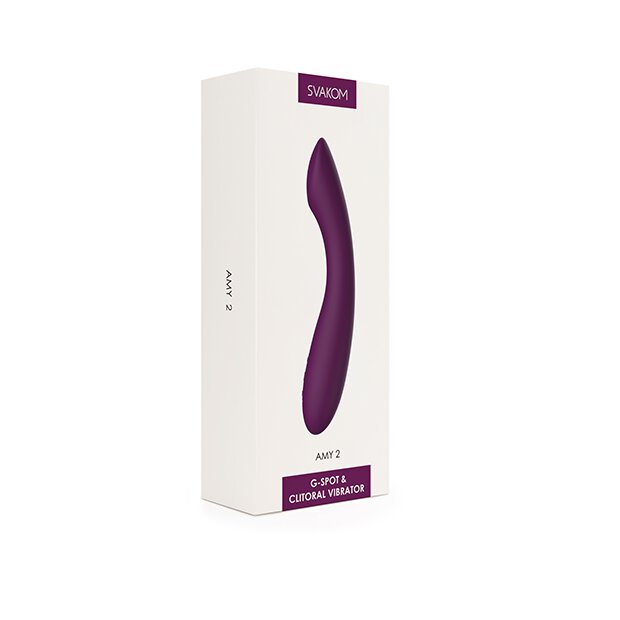 Svakom Amy 2 G-Spot & Clitoral Vibrator Violet