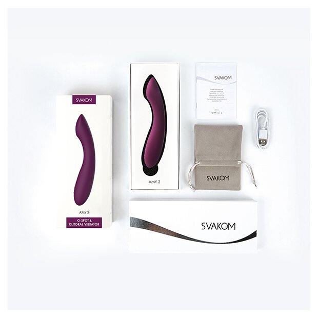 Svakom Amy 2 G-Spot & Clitoral Vibrator Violet