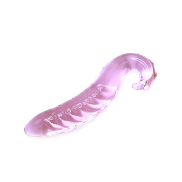 Pink Tentacle Glass Dildo 16 cm