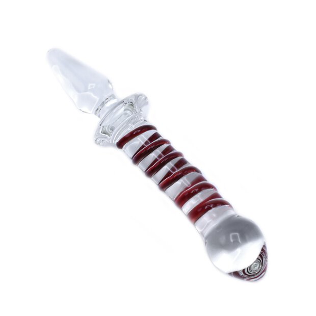 Glass Dildo & Plug Swirl 20,5 cm