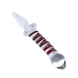 Glass Dildo & Plug Swirl 20,5 cm