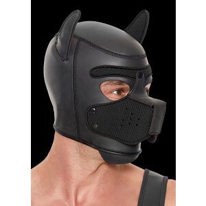 Shots Ouch! Neopren Hunde-Maske schwarz