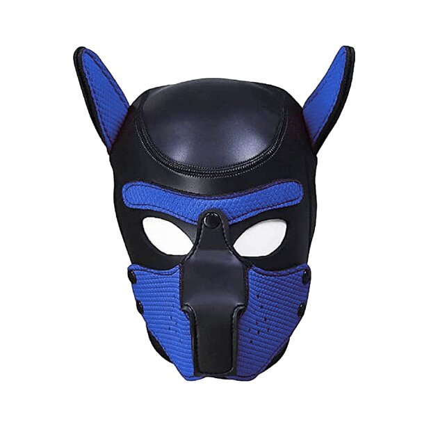 Shots Ouch! Neopren Hunde-Maske blau