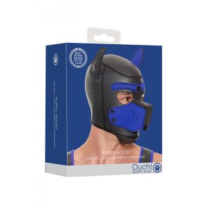 Shots Ouch! Neopren Hunde-Maske blau