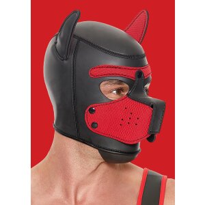 Shots Ouch! Neopren Hunde-Maske rot