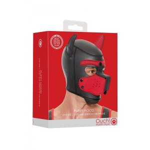 Shots Ouch! Neopren Hunde-Maske rot