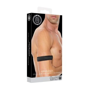 Shots Ouch! neoprene wristbands black