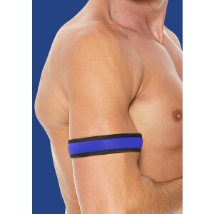 Shots Ouch! neoprene wristbands blue