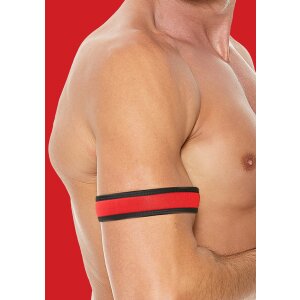 Shots Ouch! neoprene wristbands red