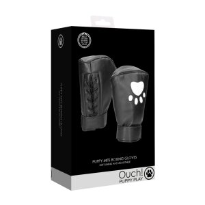 Shots Ouch! Neopren-Fäustlinge Boxhandschuhe weiß