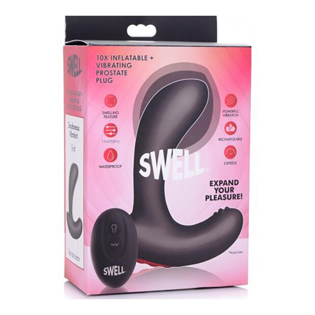 Swell Inflatable Vibrating Silicone Prostate Plug