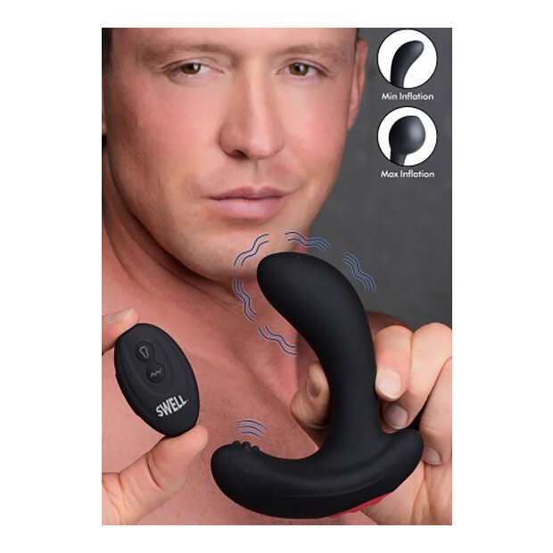 Swell Inflatable Vibrating Silicone Prostate Plug