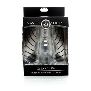 Clear View Hollow Anal Plug - Large - 5,8 cm