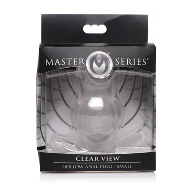 Clear View Hollow Anal Plug - Small - 4 cm