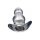 Clear View Hollow Anal Plug - Small - 4 cm