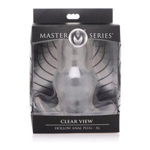 Clear View Hollow Anal Plug - X-Large - 6 cm