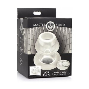 Ass Bung Clear Hollow Anal Dilator with Plug - XL