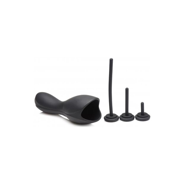 Trinity Vibes penis head urethral vibrator black