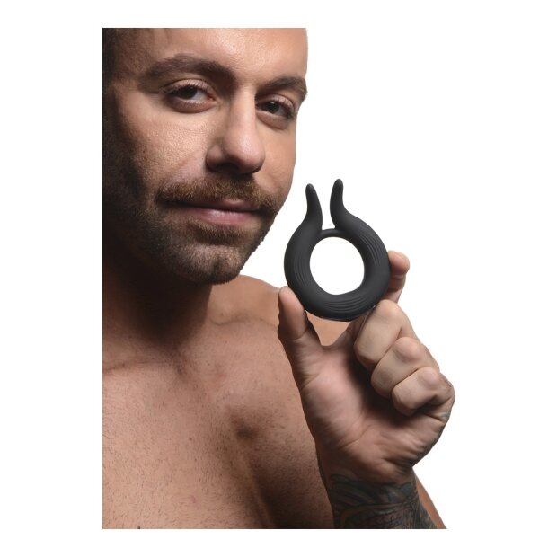 XR Brands Cock Viper Dual Stimulation Cockring noir