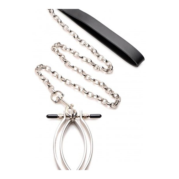 Pussy Tugger Adjustable Pussy Clamp with Leash