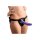Strap U Saugnapf Dildo Metallic lila 15,8 cm
