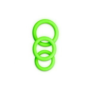 3 pcs Cock Ring Set - Glow in the Dark