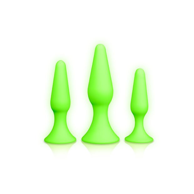 Butt Plug Set - Glow in the Dark