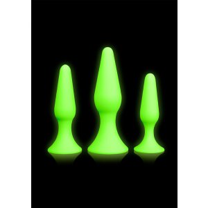 Butt Plug Set - Glow in the Dark