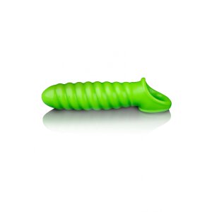 Swirl Stretchy Penis Sleeve - Glow in the Dark