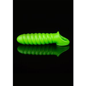 Swirl Stretchy Penis Sleeve - Glow in the Dark