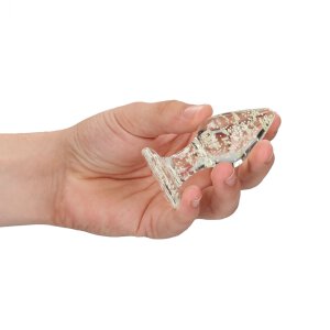 Glass Butt Plug - Glow in the Dark - Large - 3,9 cm