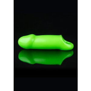 Smooth Thick Stretchy Penis Sleeve - Glow in the Dark