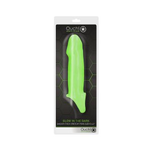 Smooth Thick Stretchy Penis Sleeve - Glow in the Dark