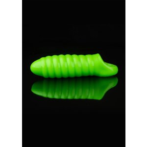 Swirl Thick Stretchy Penis Sleeve - Glow in the Dark