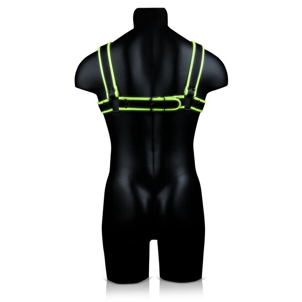 Chest Bulldog Harness Glow in the Dark S/M