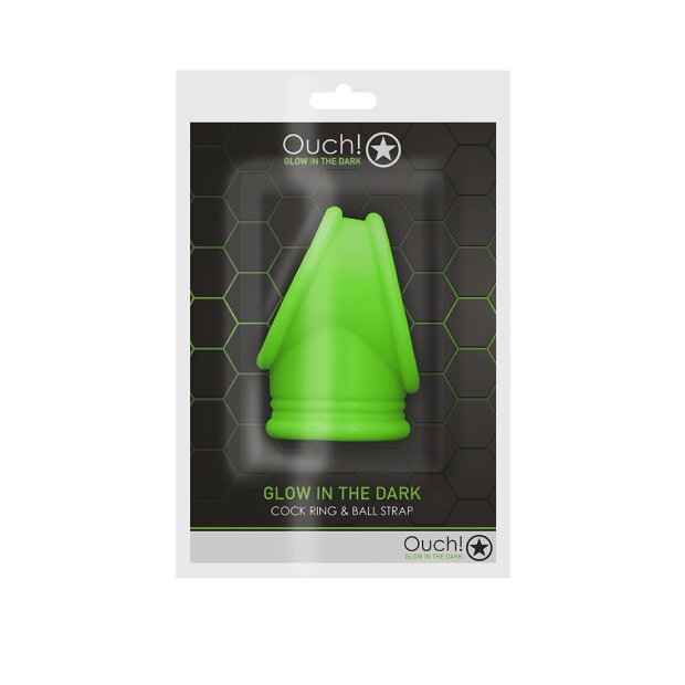 Cock Ring & Ball Strap - Glow in the Dark