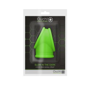 Cock Ring & Ball Strap - Glow in the Dark