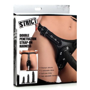 Harness with Double Penetration Strap-On