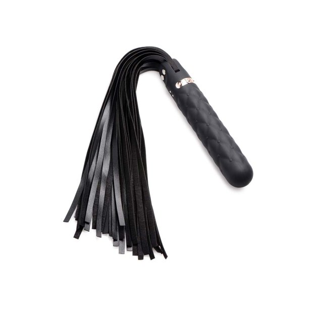 Vibra-Lasher 9X Vibrating Silicone Dildo Flogger