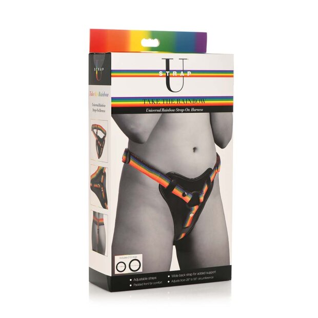 XR Brands Take The Rainbow Universal Harness